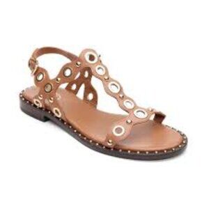 Ash Pop Grommet Embellished Flat Sandal NIB Size 9